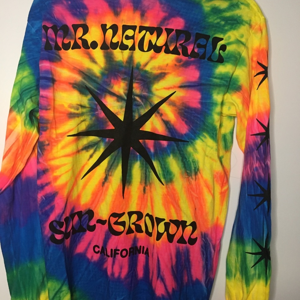 mr natural rainbow tie dye shirt